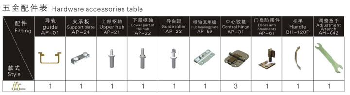 SG-FD001移门五金