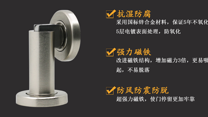 高质量不生锈不变色304不锈钢大力强磁加厚地吸门吸墙吸SG-DS004产品优势.jpg